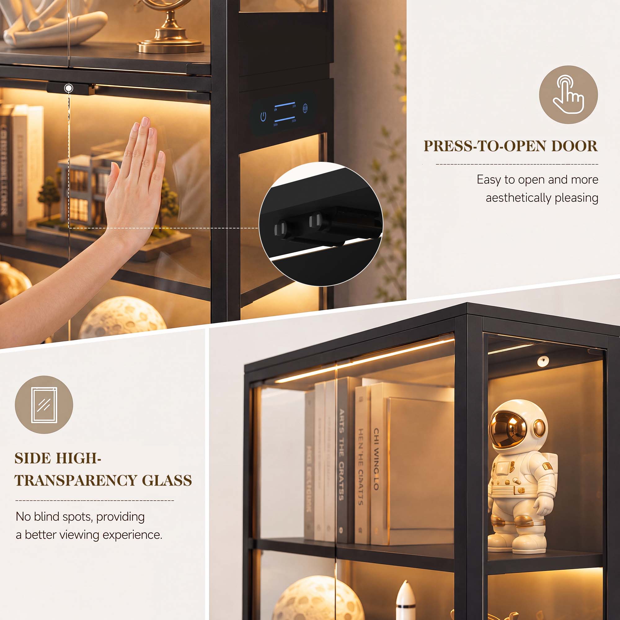TCGBKAF 5‑Tier Display Cabinet - Office Furniture Cabinets 评论和价格