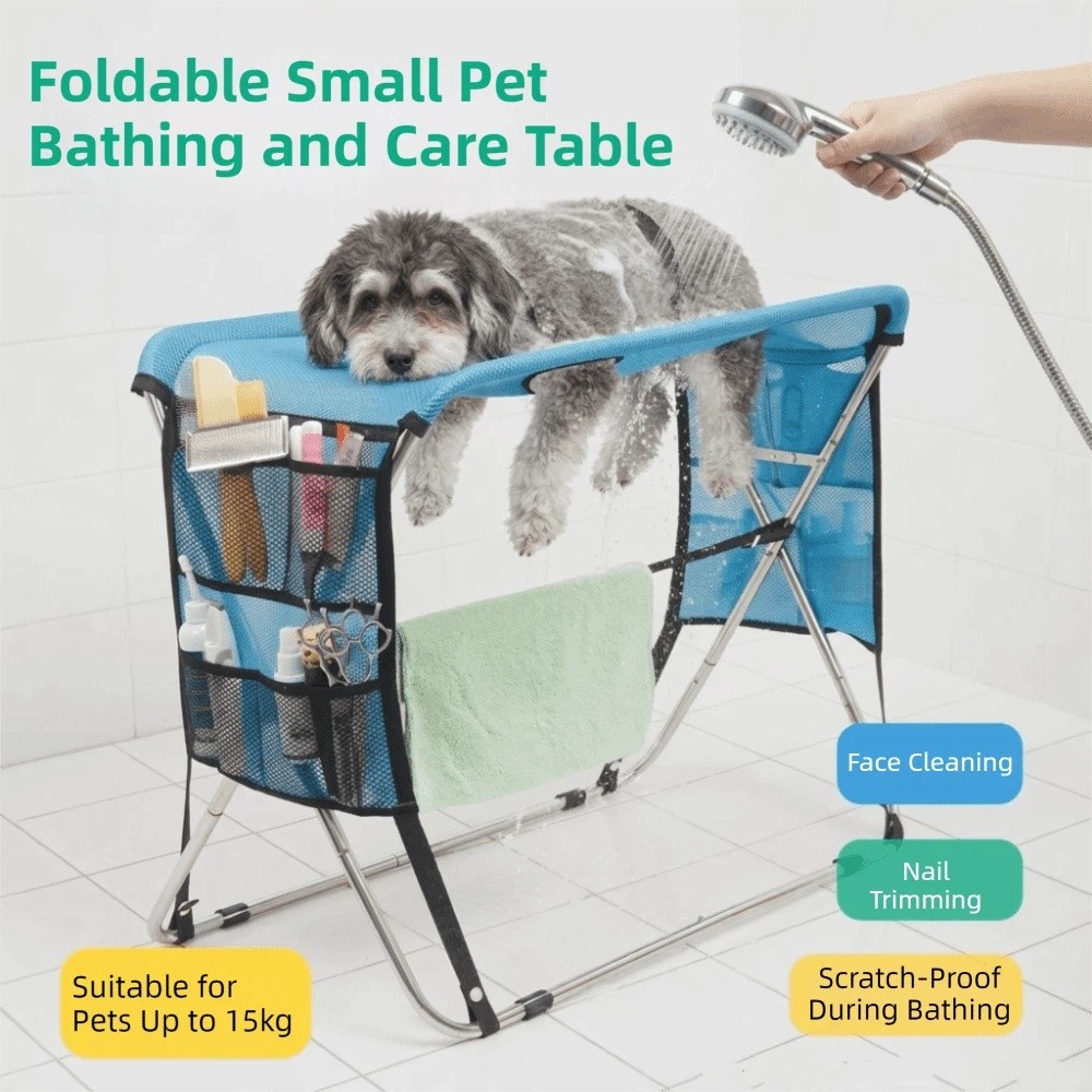 Folding Pet Grooming Hammock Q - Under Desk Hammock 评论和价格
