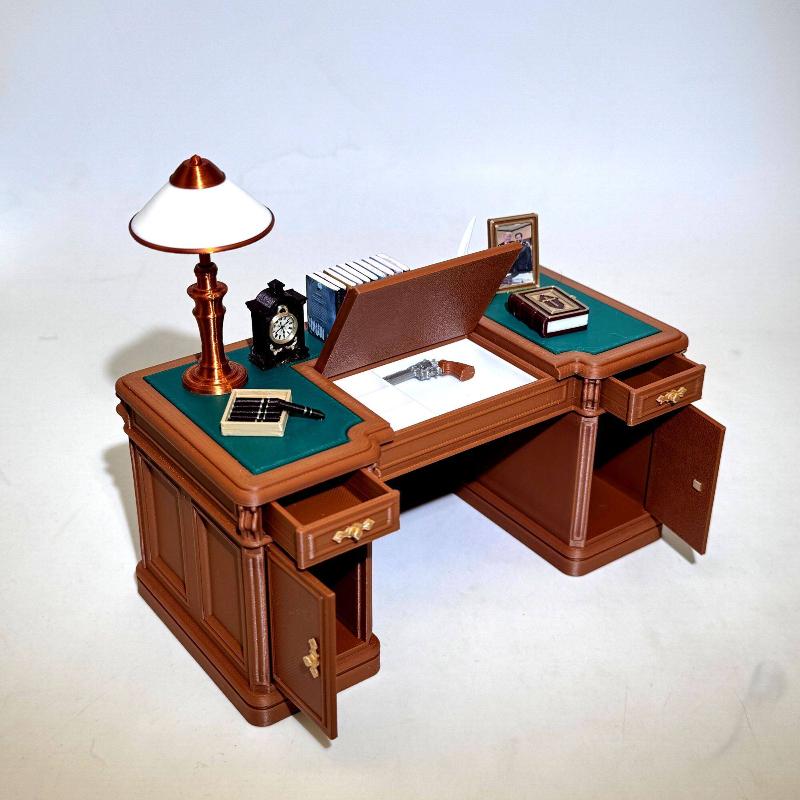 1:12 Scale Dollhouse Mini Vint - Office Furniture Set 评论和价格