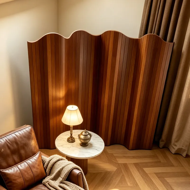 Retro Folding Room Divider Scr - Partition Screen Divider 评论和价格
