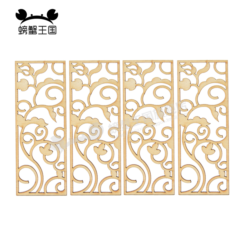 4pcs Wooden Miniature Partitio - Partition Screen Divider 评论和价格