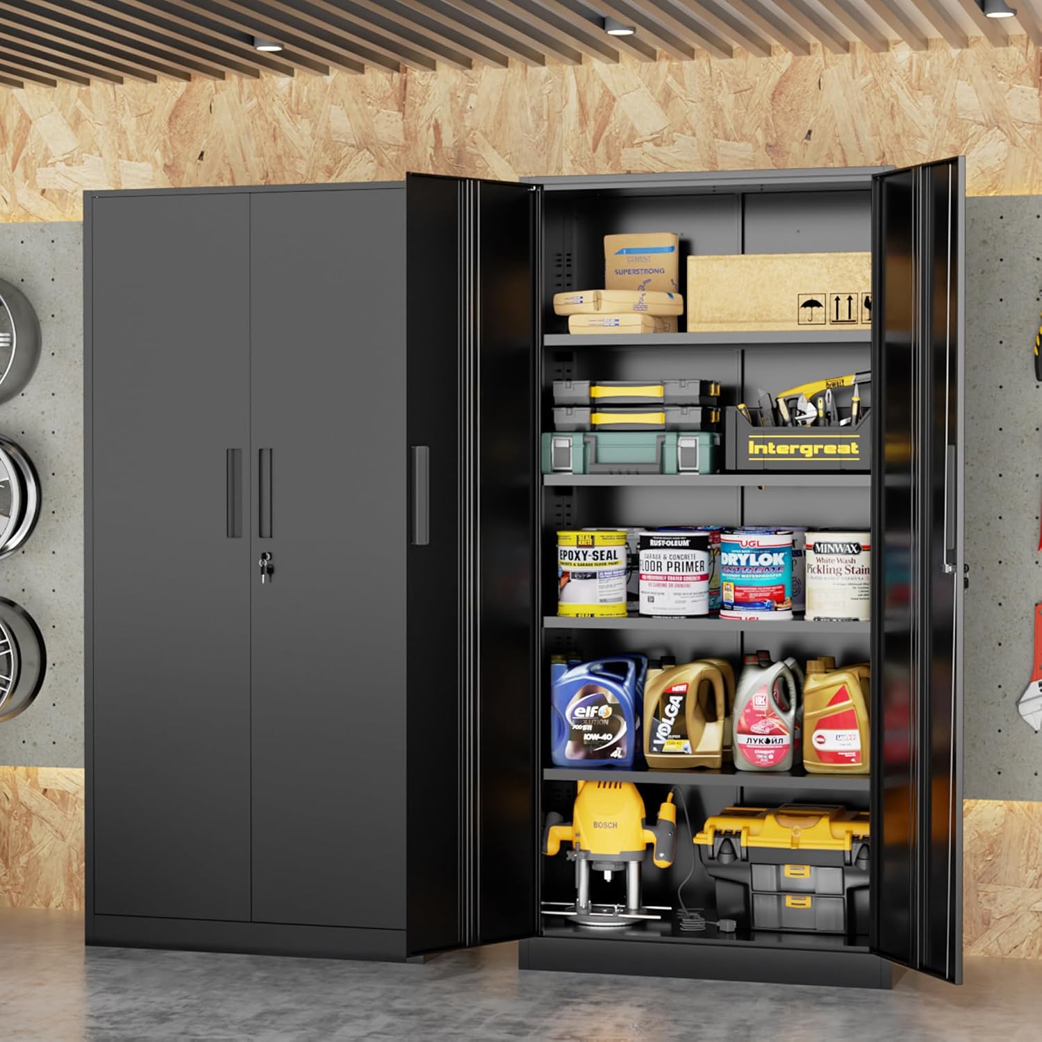 Tall Metal Storage Cabinet Org - Office Furniture Cabinets 评论和价格