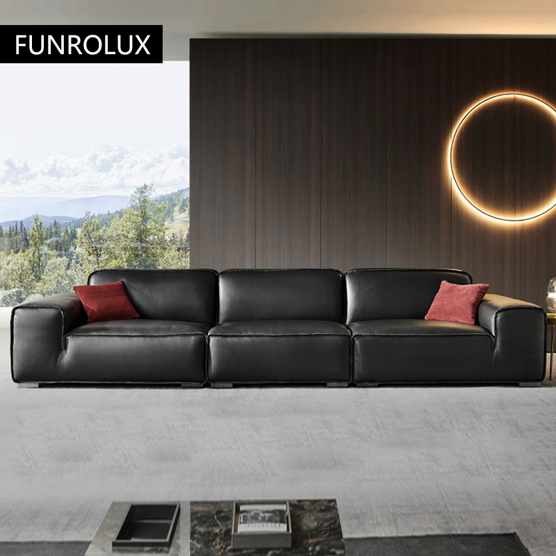 Big Black Cow Leather Sofa Off - Office Furniture First 评论和价格