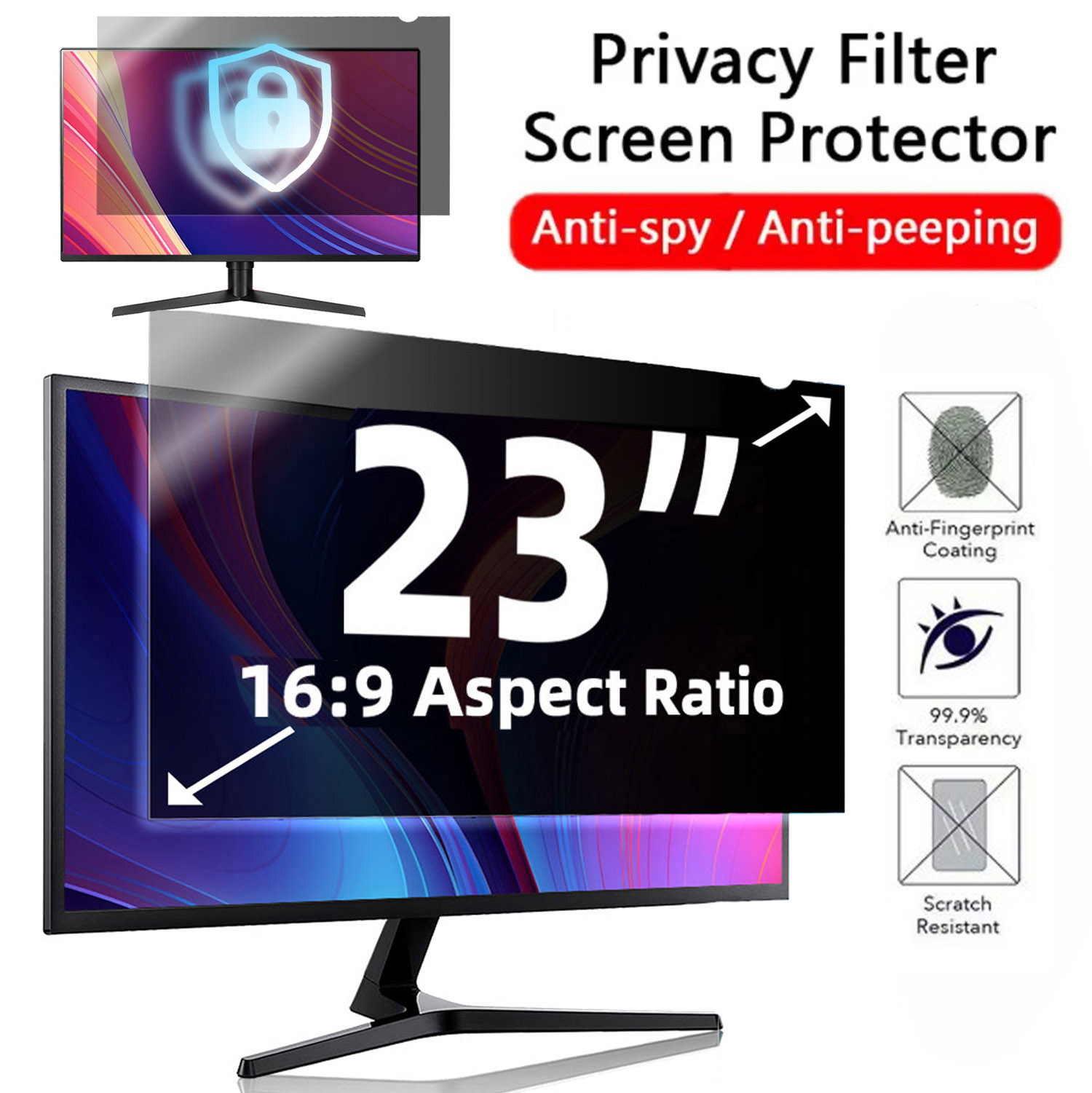 23 Inch For Computer Privacy S - Monitor Privacy Filter 评论和价格